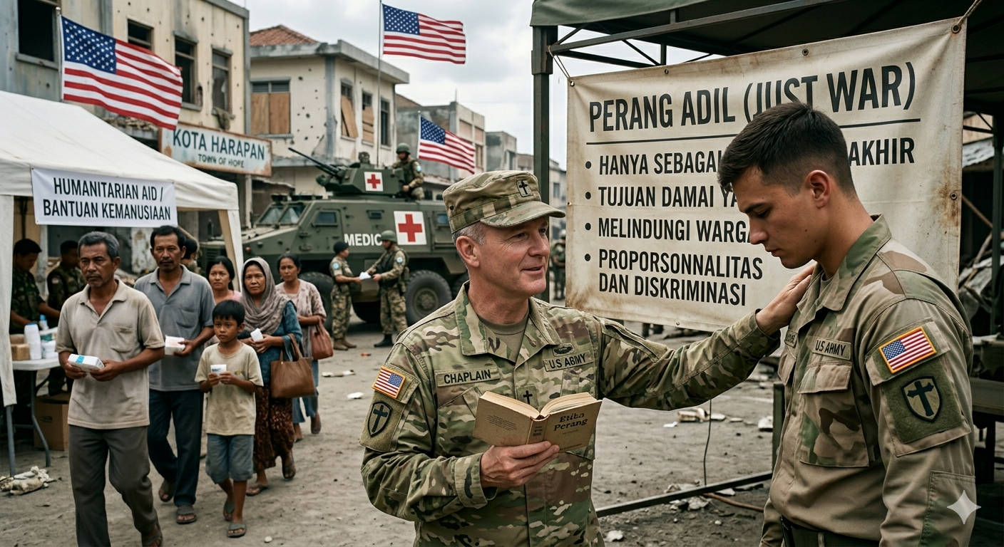 Dalam ajaran Katolik, konsep mengenai perang yang adil (Just War) 