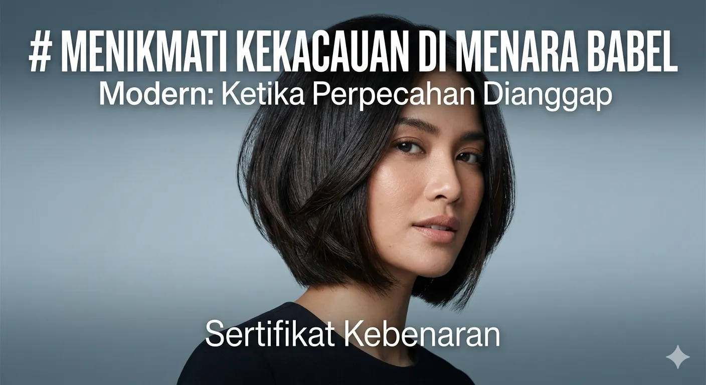 Menikmati Kekacauan di Menara Babel Modern: Ketika Perpecahan Dianggap
