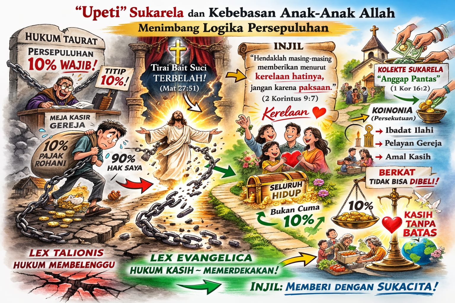 Antara "Upeti" Sukarela dan Kebebasan Anak-Anak Allah: Menimbang Logika Persepuluhan