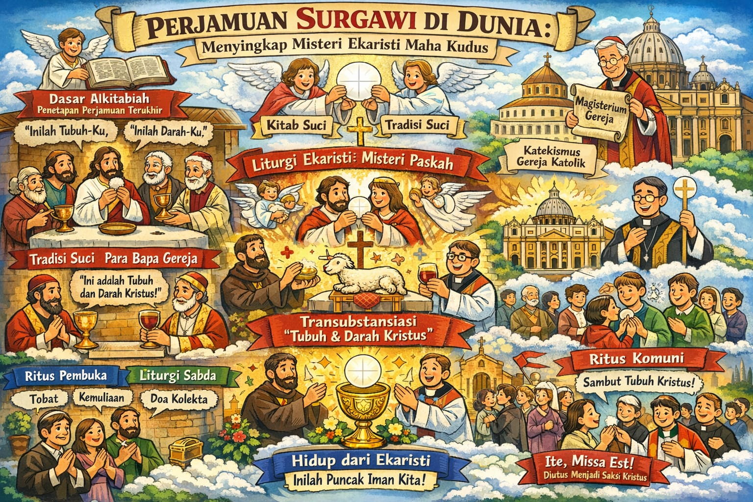 Perjamuan Surgawi di Dunia: Menyingkap Misteri Ekaristi Maha Kudus